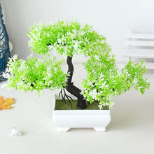 Load image into Gallery viewer, Plastic Artificial Plants Bonsai Home Room Table Decoration Small Tree Pot Fake Plant Flowers Potted Garden Balcony Ornaments