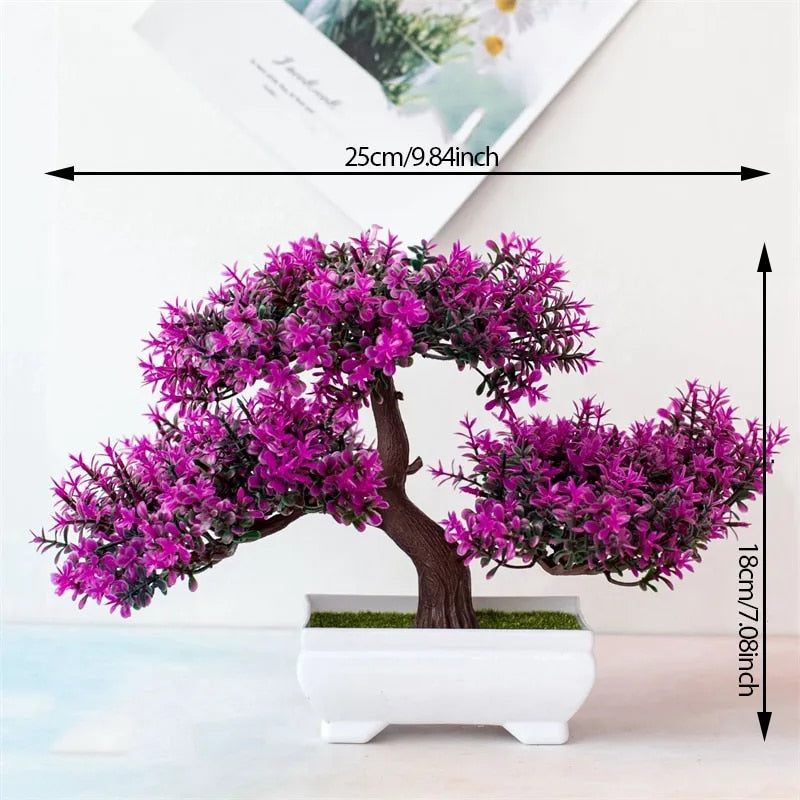 Plastic Artificial Plants Bonsai Home Room Table Decoration Small Tree –  BMTEE